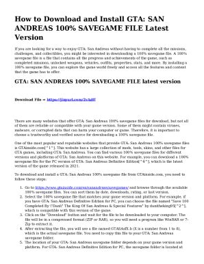 All [PC v1 and Mobile] Game Missions Save Files .